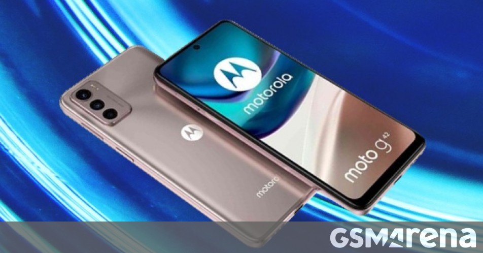 Surface des rendus et des certifications du Motorola Moto G42