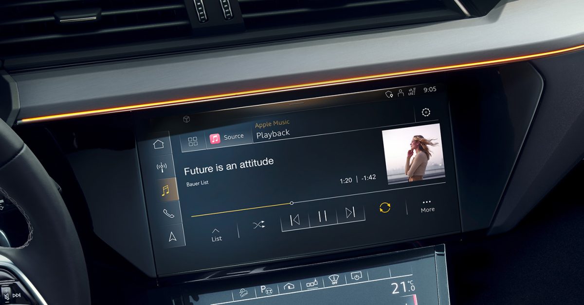 La integración de Audi Apple Music brinda acceso directo desde el sistema de infoentretenimiento para la mayoría de los modelos 2022