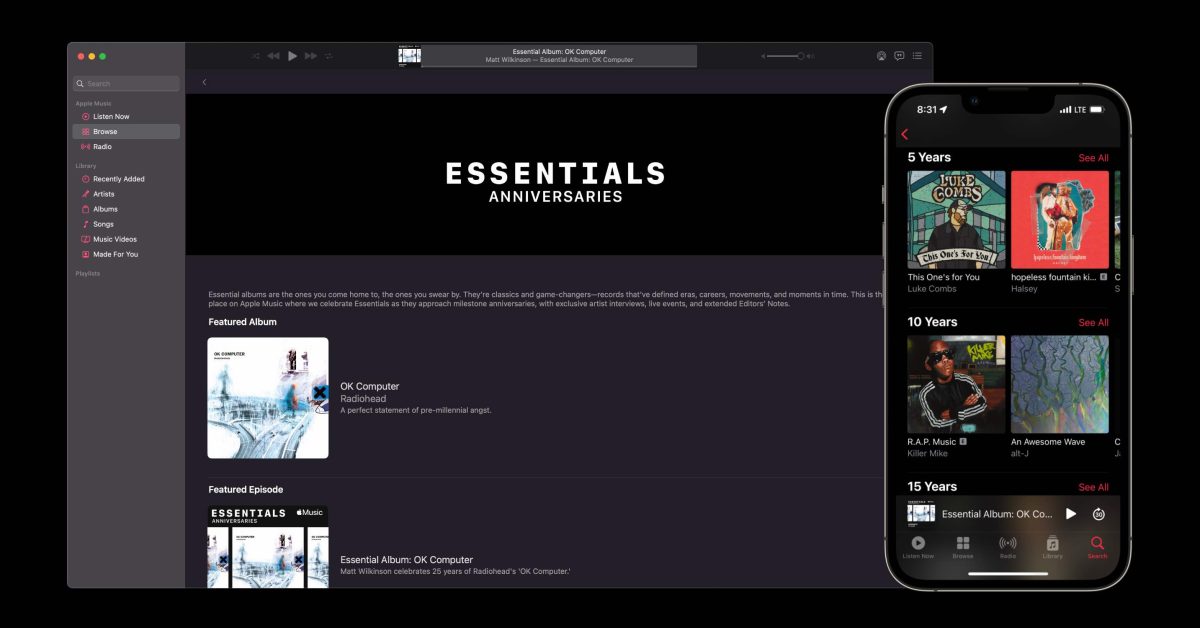 La colección 'Essentials Anniversaries' de Apple Music resurge álbumes fundamentales de los últimos años
