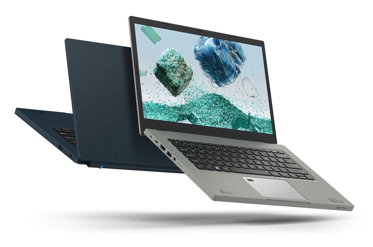 Acer Aspire Vero Laptops aus recyceltem Kunststoff, bereit für einen nachhaltigeren Planeten