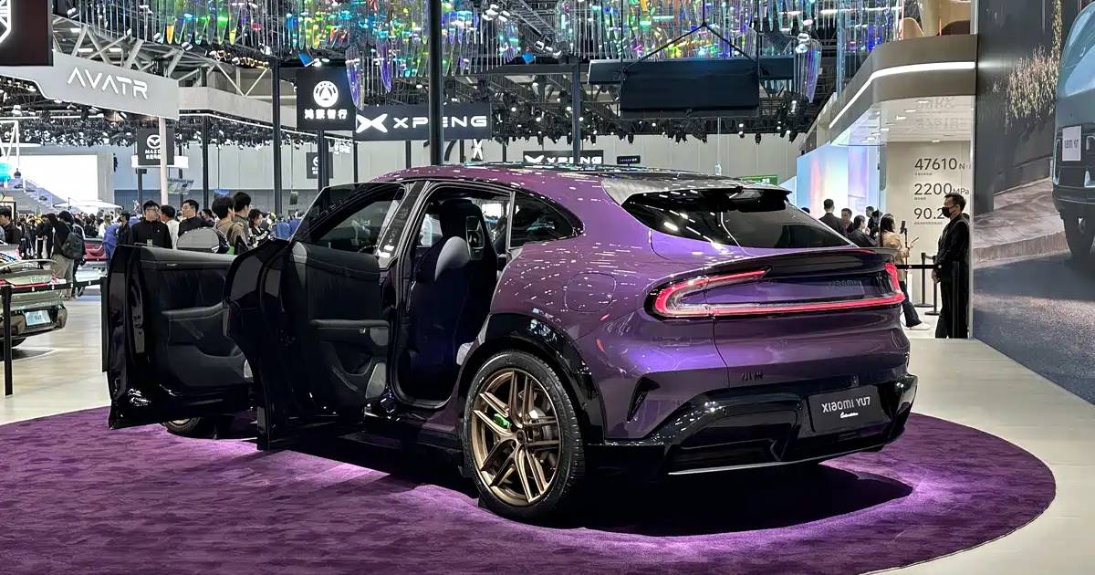 Customized YU7 Max crossover in Crystal Purple