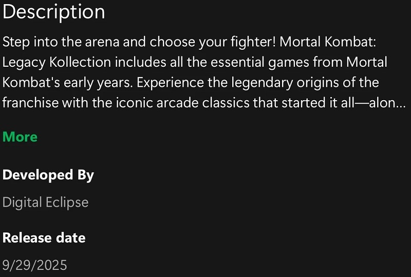 Mortal Kombat: Legacy Kollection screenshot