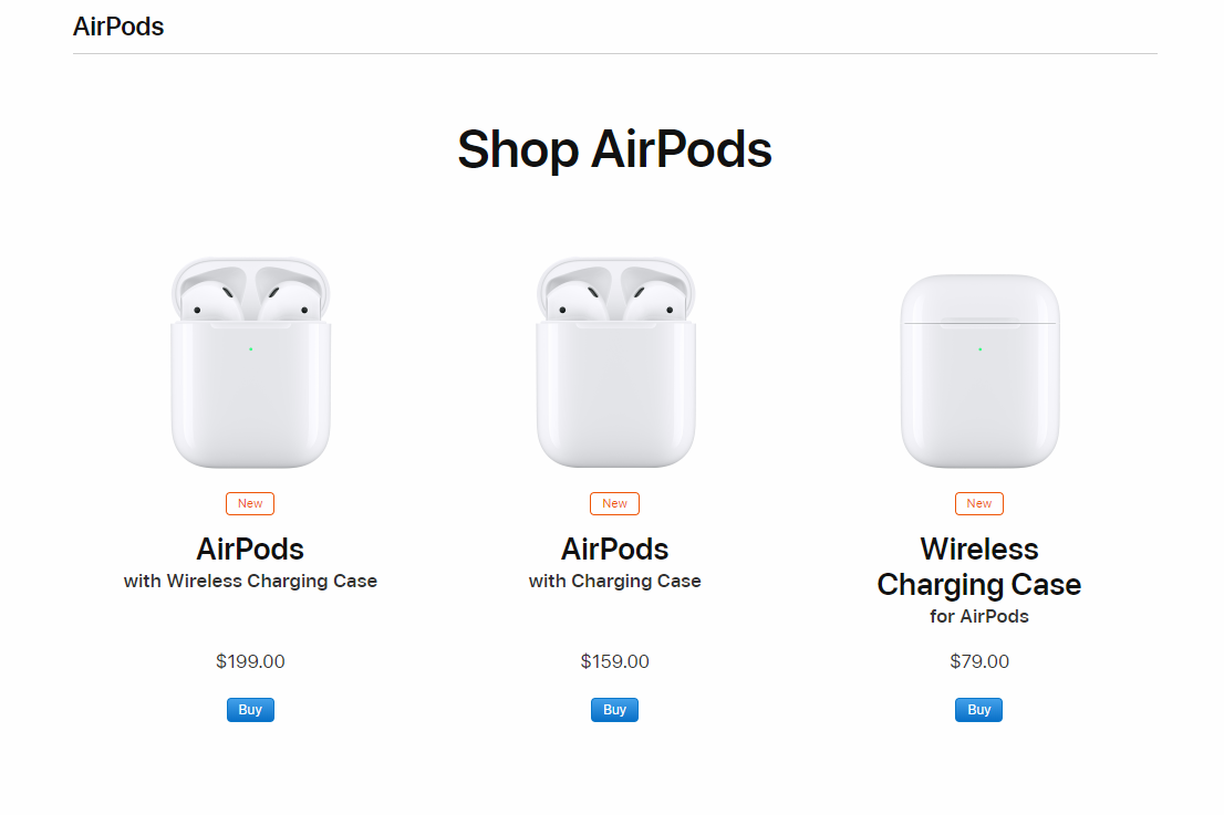 Обновленные Apple AirPods