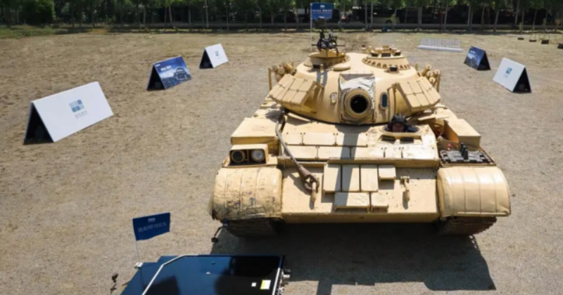 Perspective of the battery during testing