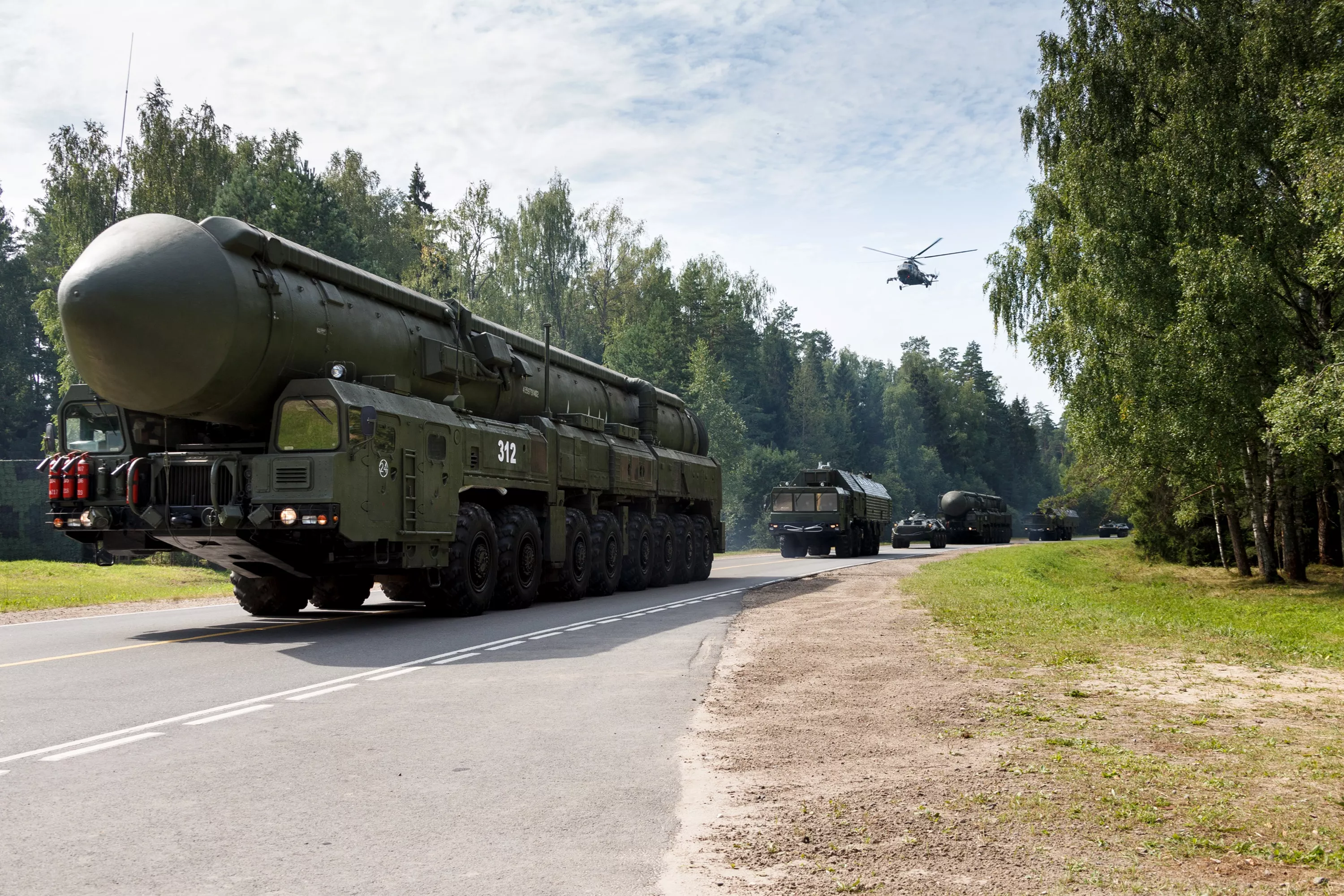 The Russians have launched the SS-27 Mod 2 intercontinental ballistic missile with a range of 12,000 kilometres, which can carry a nuclear warhead with a yield of up to 500 kilotons-8