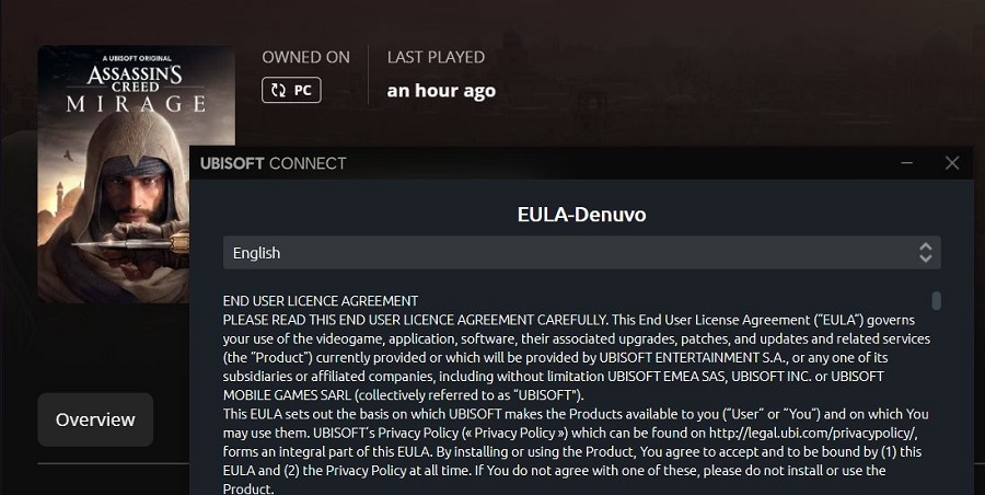 Pirater er ikke velkomne i Bagdad: Ubisoft har implementert Denuvos DRM-beskyttelse i Assassin's Creed Mirage i en Day One-oppdatering.-2