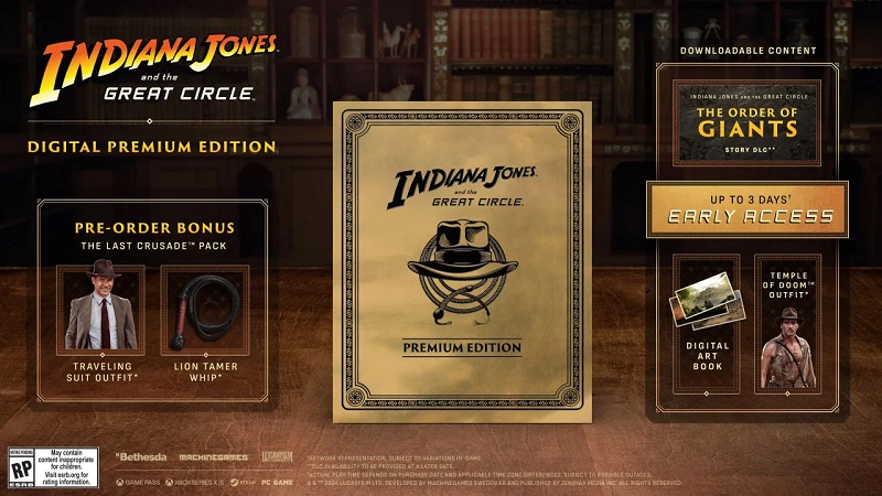 Qui veut un globe ? Bethesda a dévoilé les éditions collector et premium du jeu d'action-aventure Indiana Jones et le Grand Cercle.-3