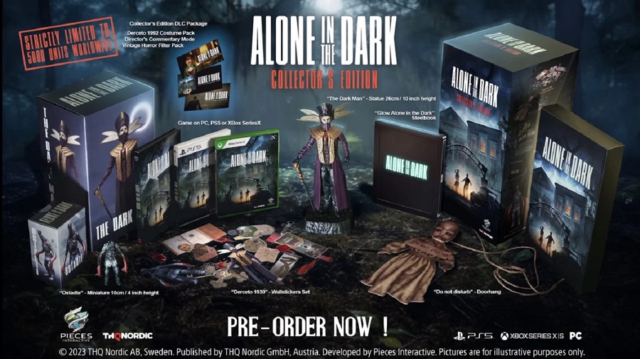 Conviértete en uno de los 5000: THQ Nordic ha presentado una edición limitada de coleccionista del juego de terror Alone in the Dark (2023)-2
