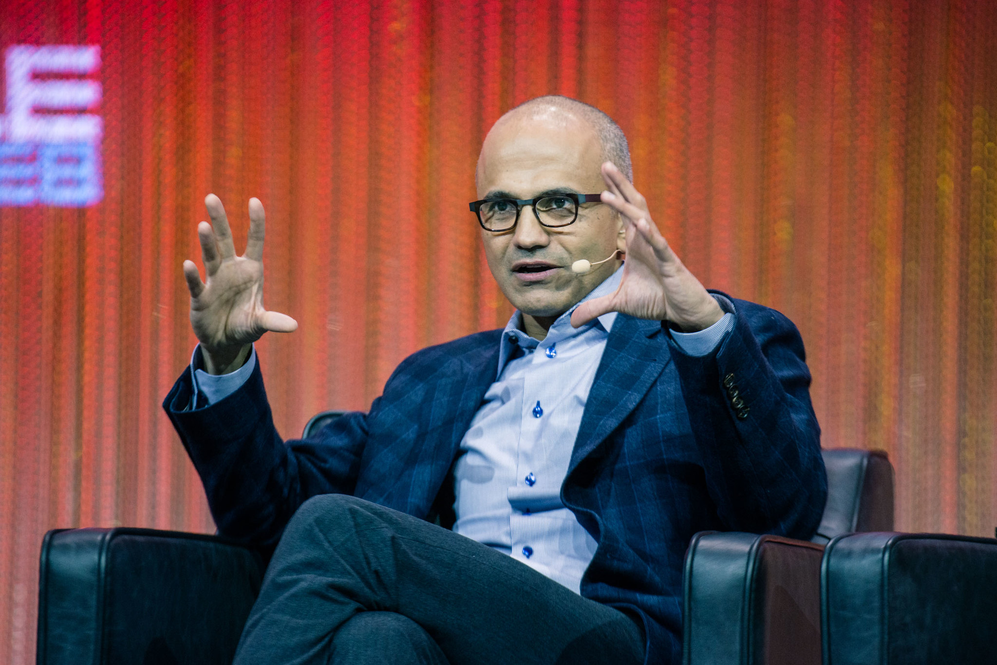 Microsoft chief urged companies and authorities to co-operate to create safe AI