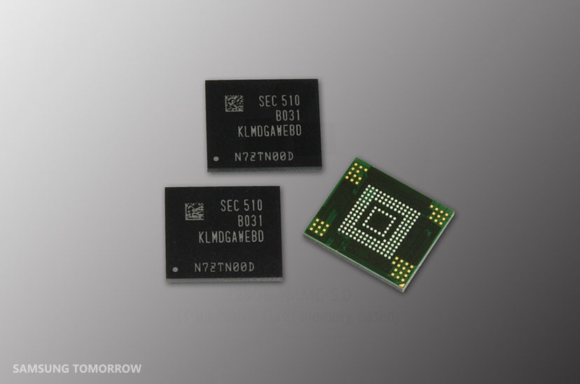 Samsung обеспечит устройства среднего класса 128 ГБ модулями eMMC 5.0