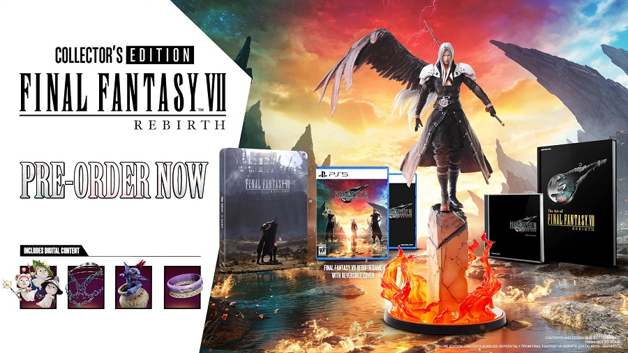 Фанаты Final Fantasy оценят: Square Enix показала коллекционное издание Final Fantasy VII: Rebirth, в которое войдет огромная фигурка Сефирота-2