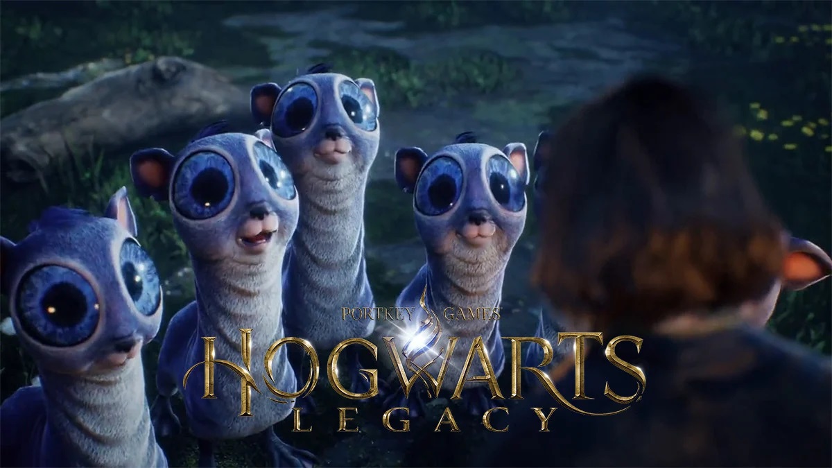 Walking a magical creature in new footage from the Hogwarts Legacy RPG