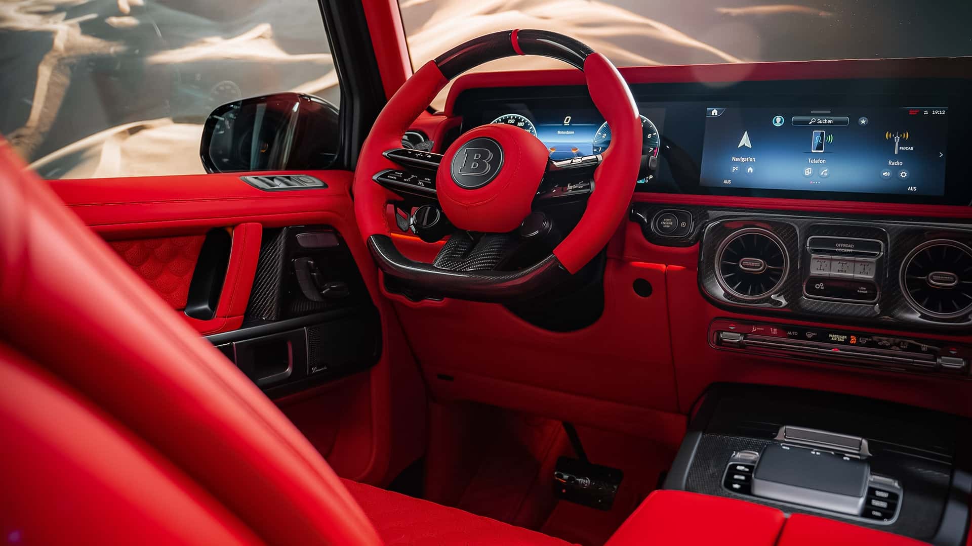 Brabus 800 Cabrio інтер'єр передньої частини