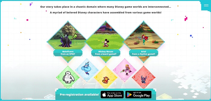 Favorite characters in a new format: the conditionally free mobile game Disney Pixel RPG is announced-2