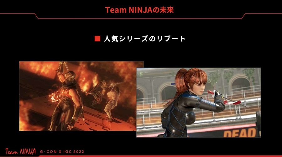 Les classiques japonais remis au goût du jour : Team Ninja travaille sur un reboot de ses séries Ninja Gaiden et Dead or Alive.-2