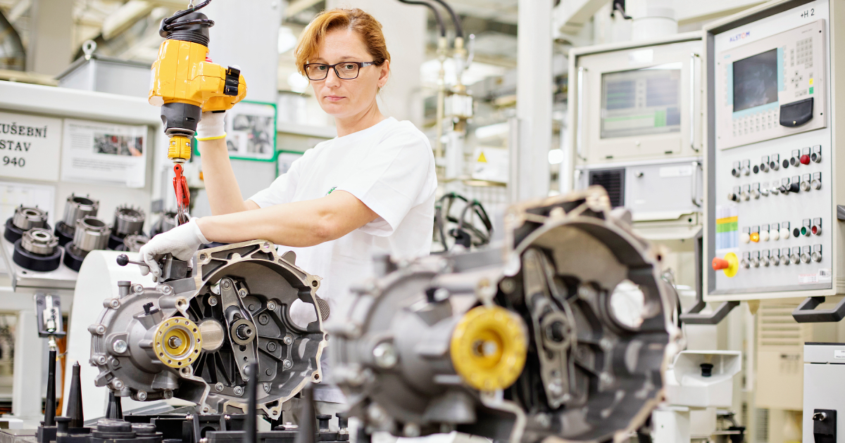 Производство трансмиссий в Škoda Auto