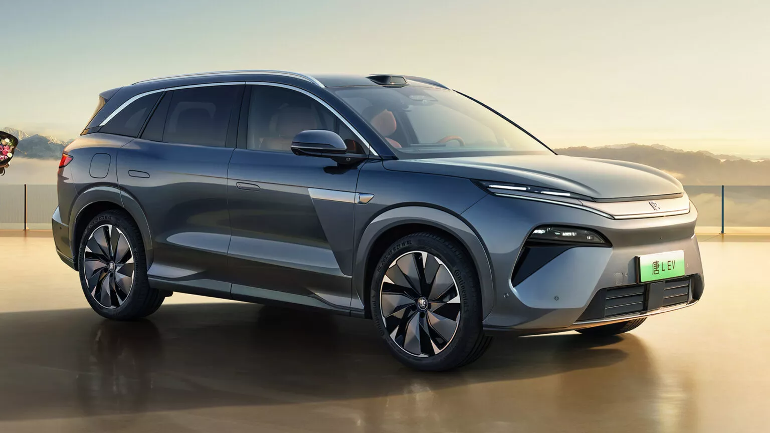 BYD Han L electric car in motion