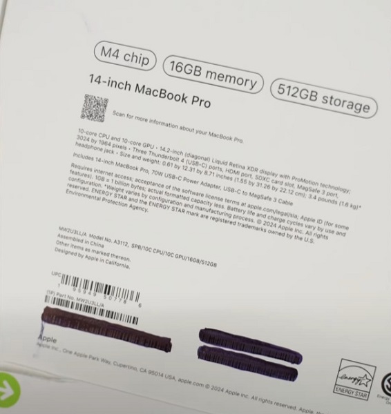 Una delle più grandi fughe di notizie della storia di Apple: blogger russi hanno diffuso foto e specifiche del non ancora annunciato MacBook Pro con chip M4-3