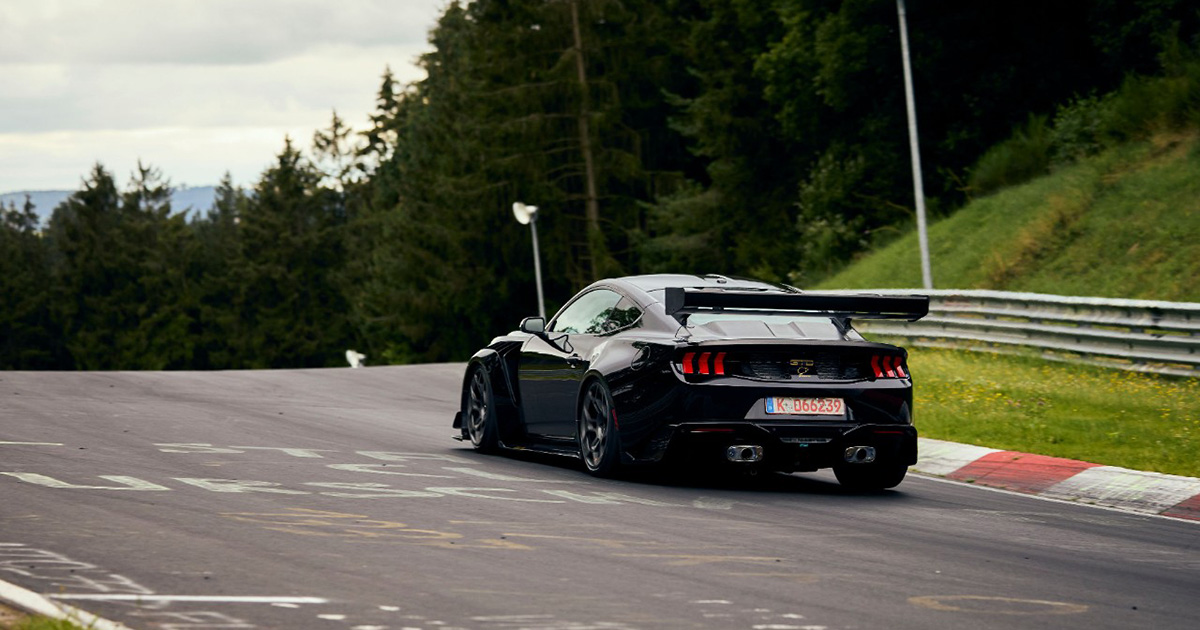 Ford Mustang GTD au Nurburgring.