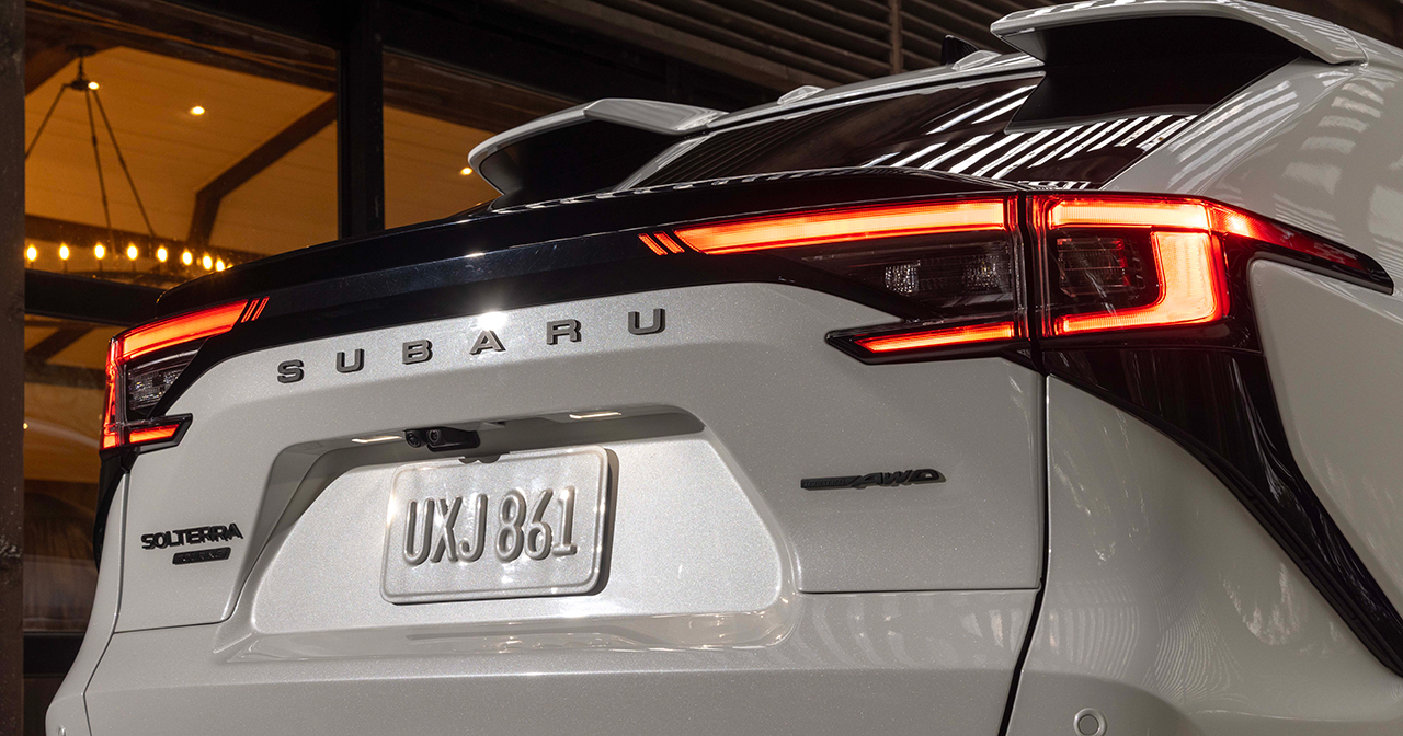 Interior of the redesigned Subaru Solterra 2026