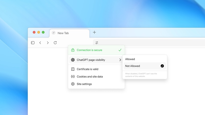 Интерфейс нового браузера