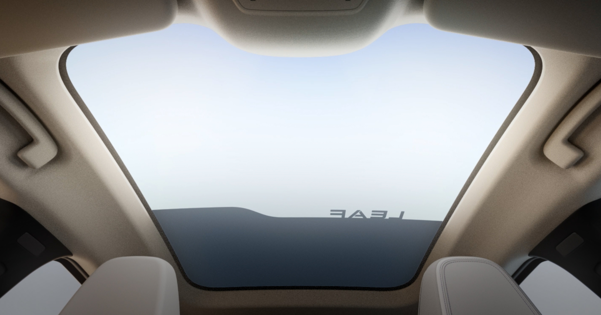 Interior of the new Nissan Leaf