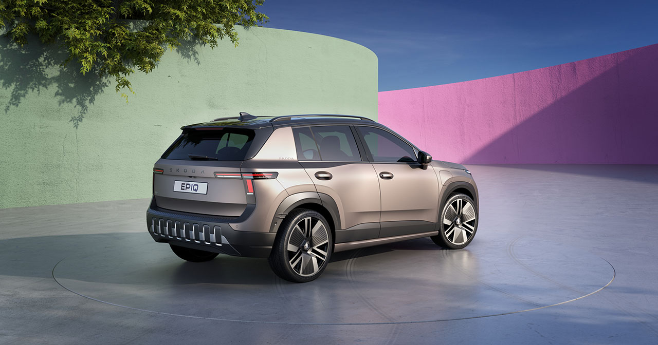 Škoda Epiq in matt Cashmere colour