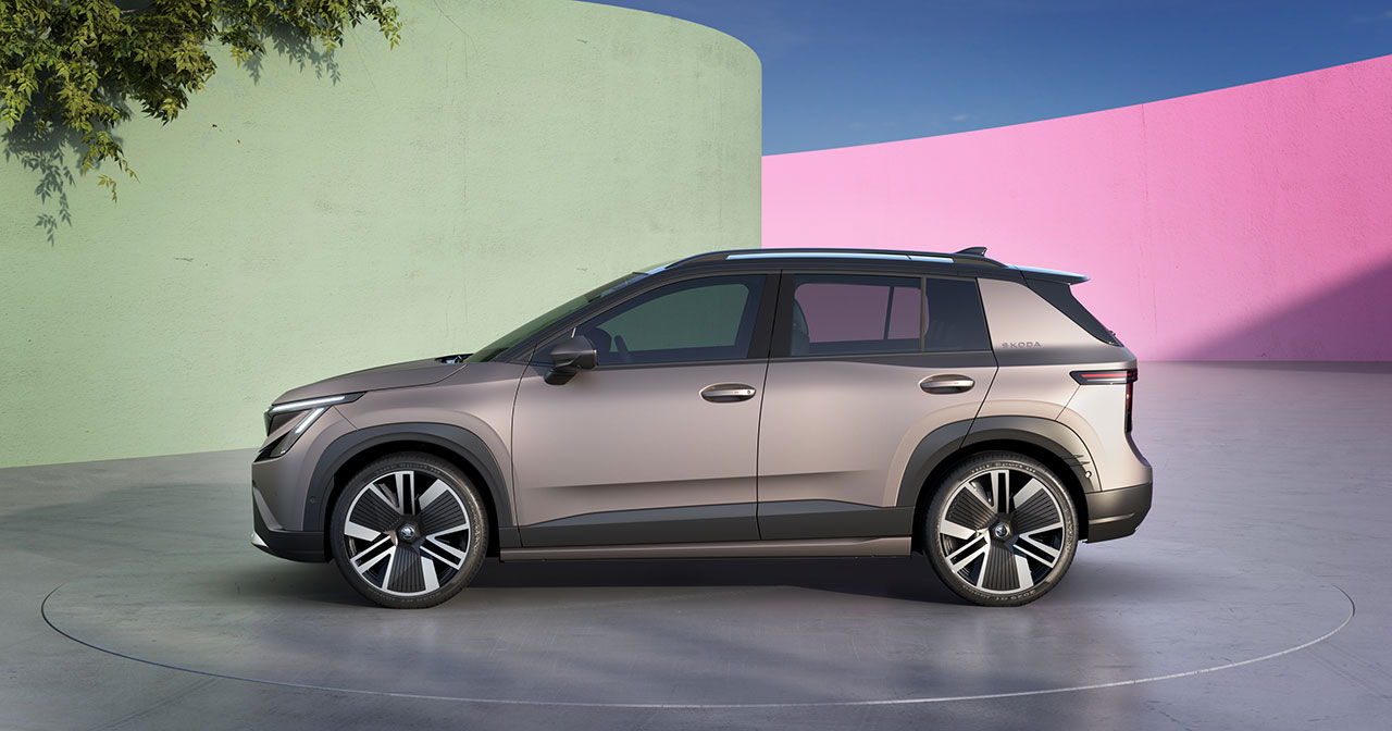 Škoda Epiq with new mirrors and bumpers