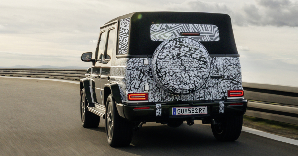 Зимние тесты нового кабриолета G-Class в Австрии