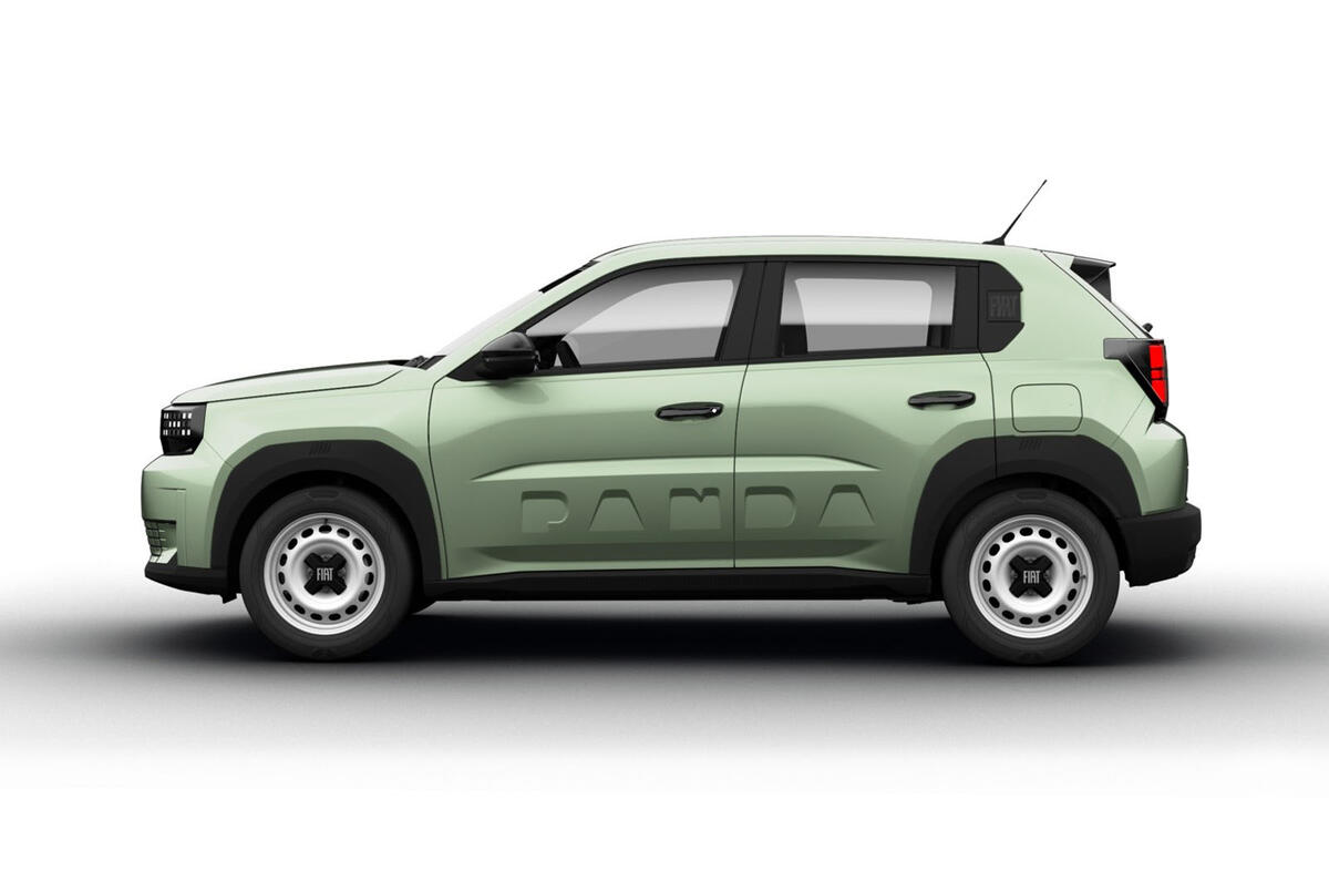 Електричний Fiat Grande Panda, вид збоку