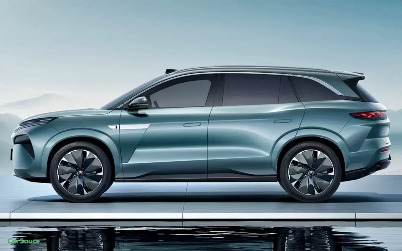 BYD Tang L electric car on the road