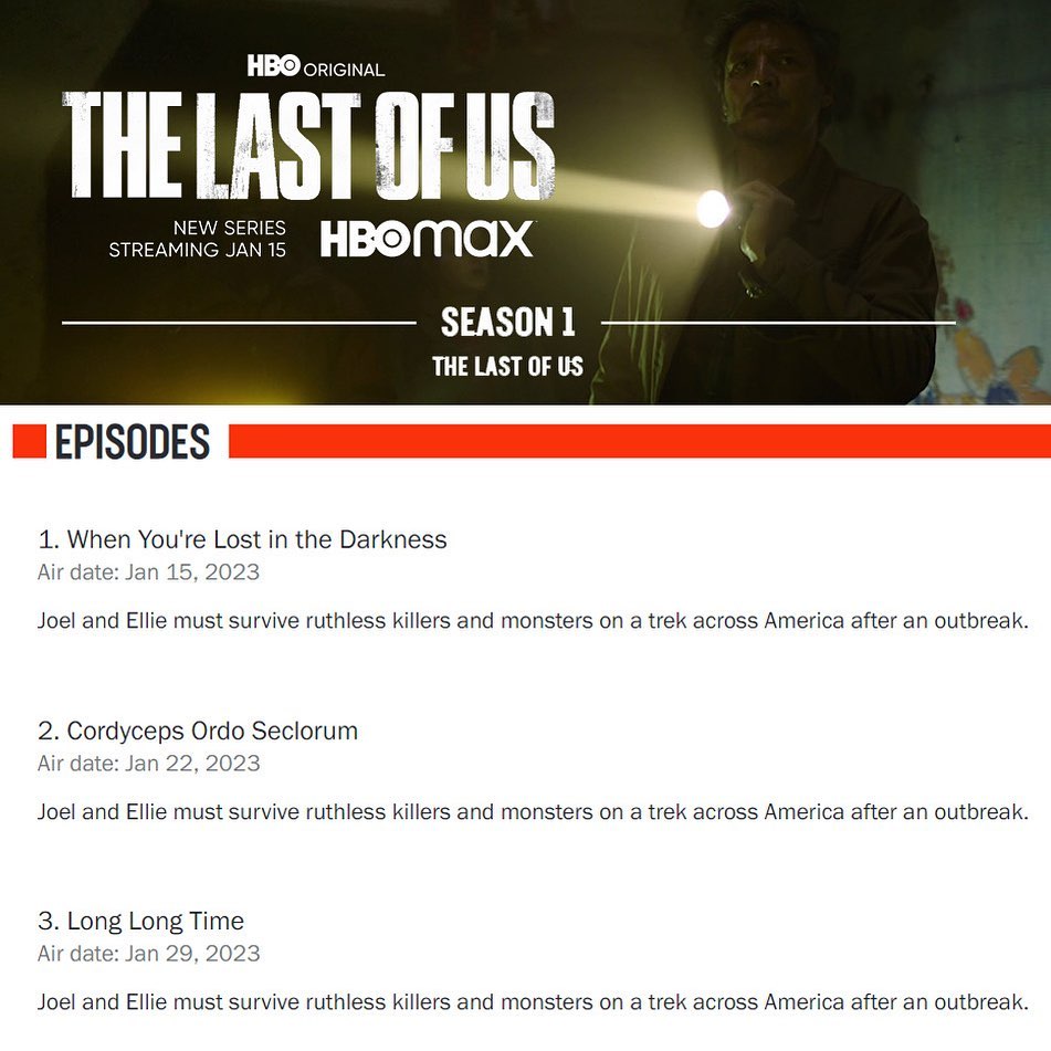 Time to reveal details: titles of the first 3 episodes of The Last of Us TV  adaptation appeared on Rotten Tomatoes