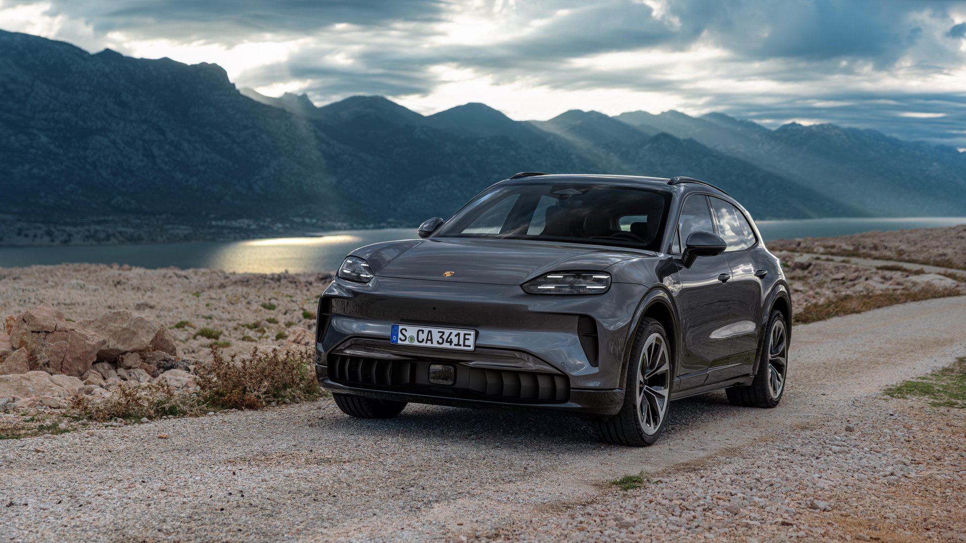 Porsche Cayenne Electric side view