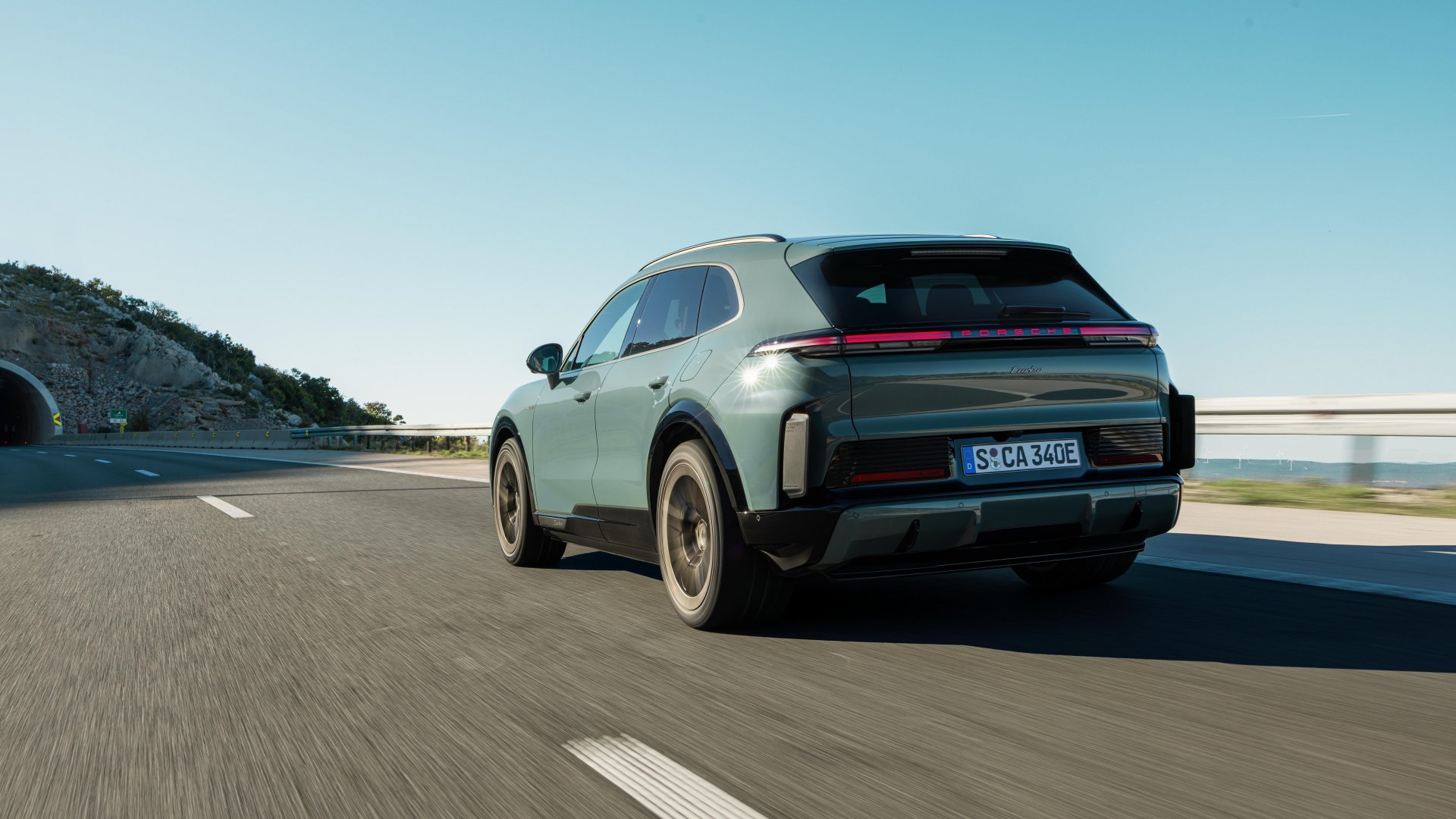 Porsche Cayenne Electric rear view