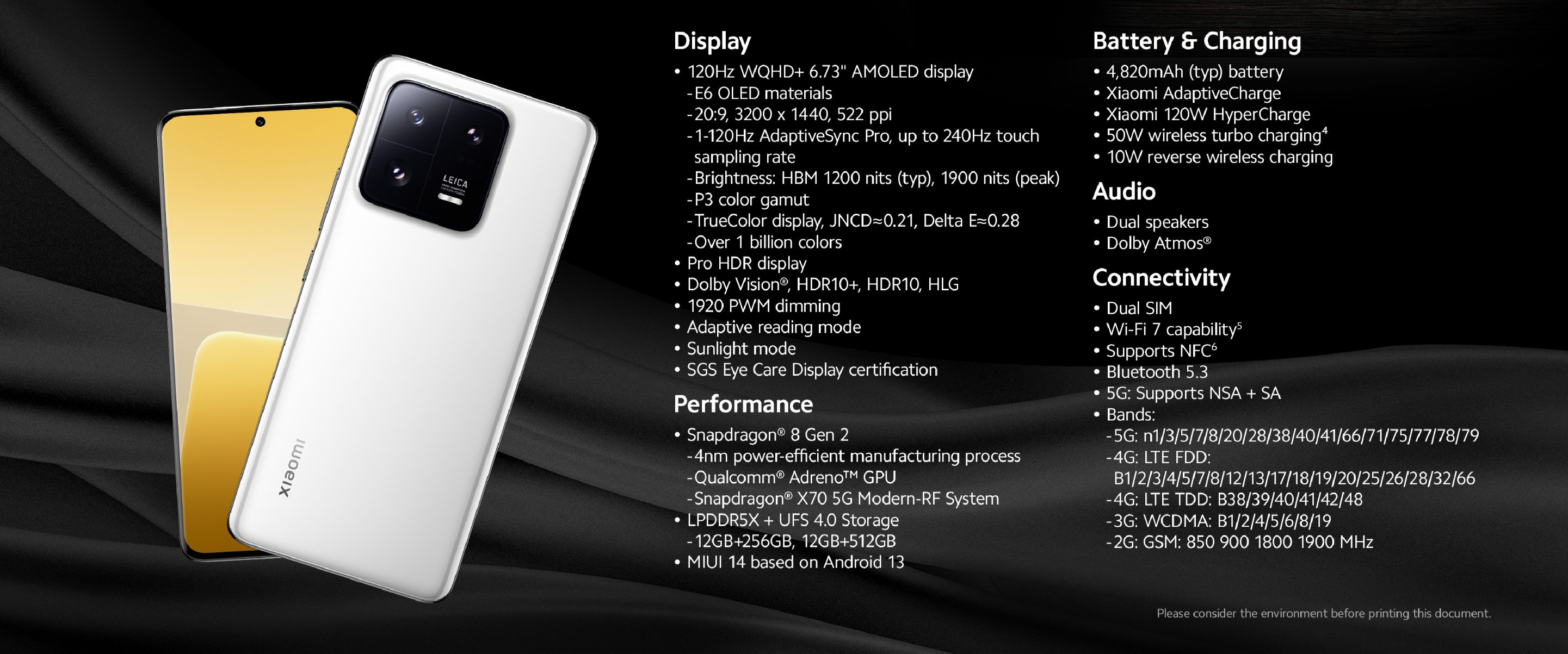 Xiaomi 13T Pro 5G 12GB 256GB Negro Ceramic Nuevo