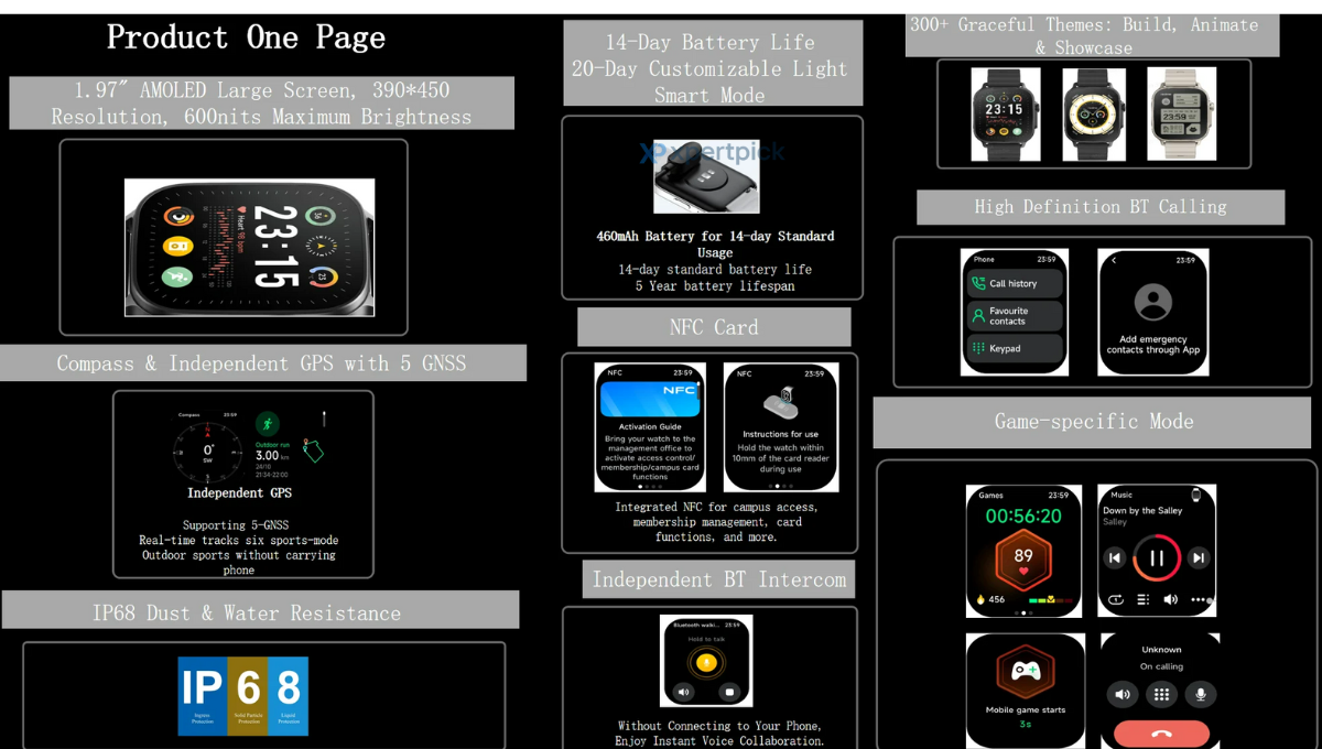 Realme Watch 5 rendering in silver colour