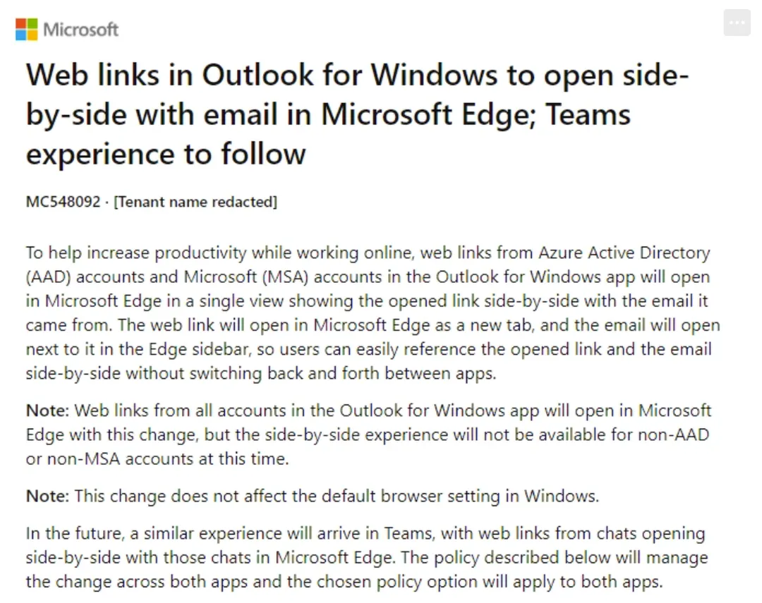 Outlook и Teams будут игнорировать настройки браузера по умолчанию и будут  открывать ссылки в Edge | gagadget.com