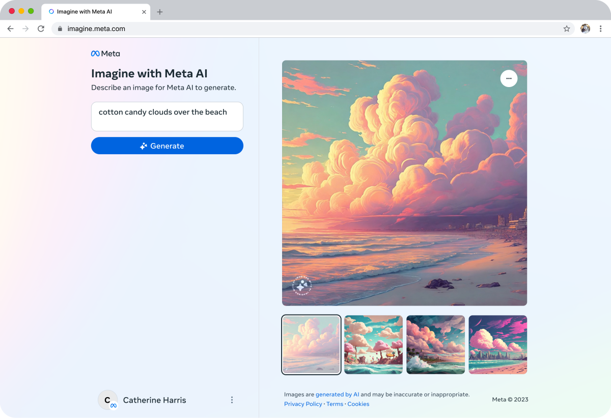 Meta hat Imagine with Meta veröffentlicht, einen KI-Bildgenerator-2