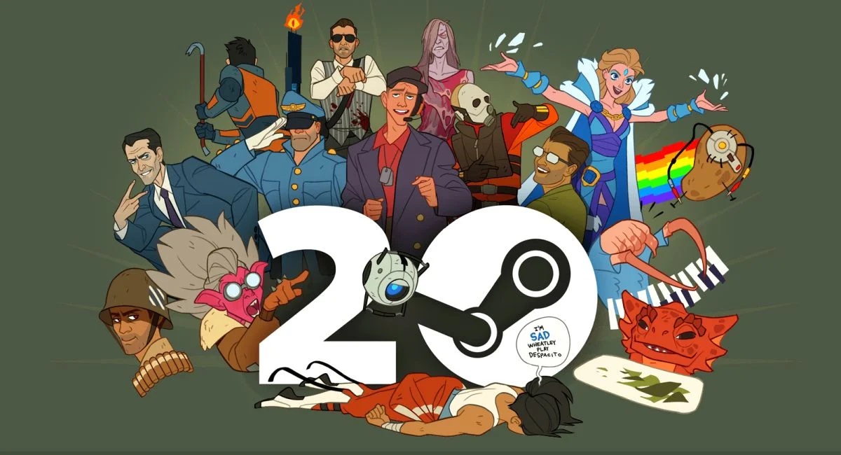Сервісу Steam - 20 років! Valve святкує ювілей свого магазину і нагадує про головні події в історії Steam, а також дарує подарунки користувачам