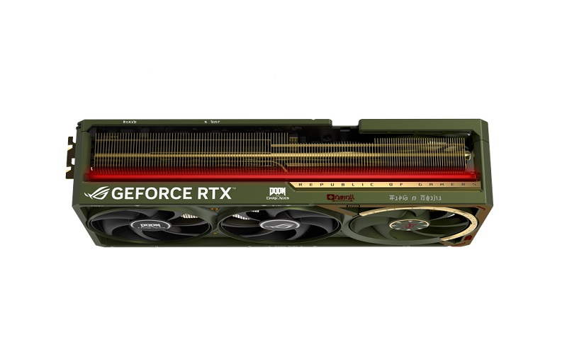 Визуальные детали ROG Astral GeForce RTX 5080 DOOM Edition