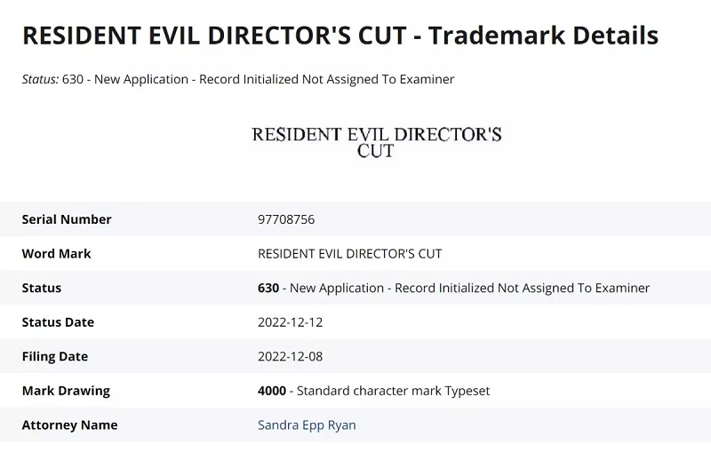 A new remake from Capcom? Publishers have re-registered the Resident Evil Director's Cut trademark-2