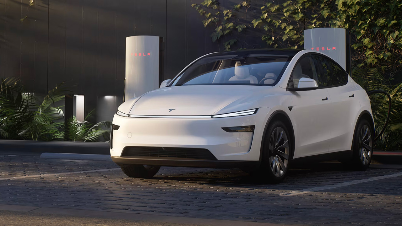 The updated Tesla Model Y - front view