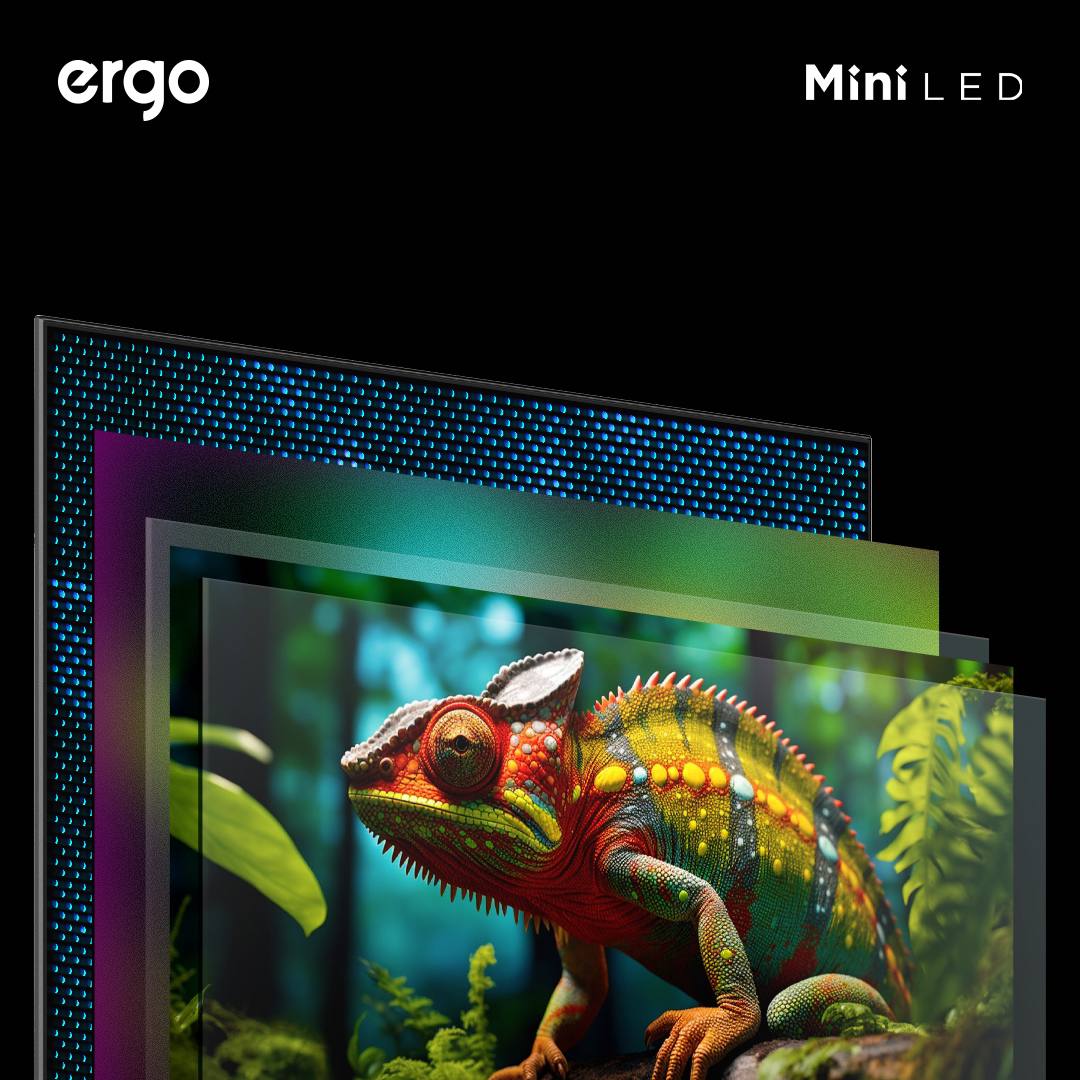 Телевизор ERGO Q90PRO с miniLED матрицей