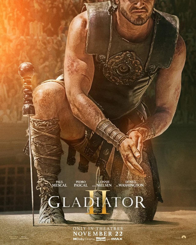 The first poster for Gladiator 2 has been unveiled - the debut trailer will be released on 9 July-2