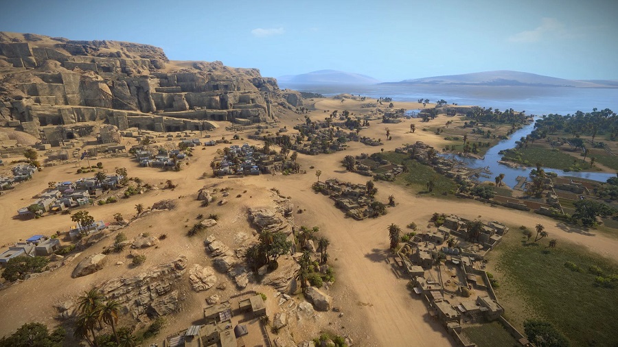 The first screenshots from Total War: Pharaoh show the majestic city of ancient Egypt and the spectacular sandy desert landscape-3