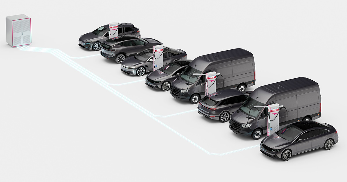 Loading an electric vehicle on Ionity