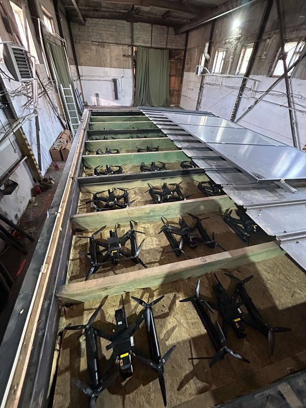 Preparing drones for a military operation