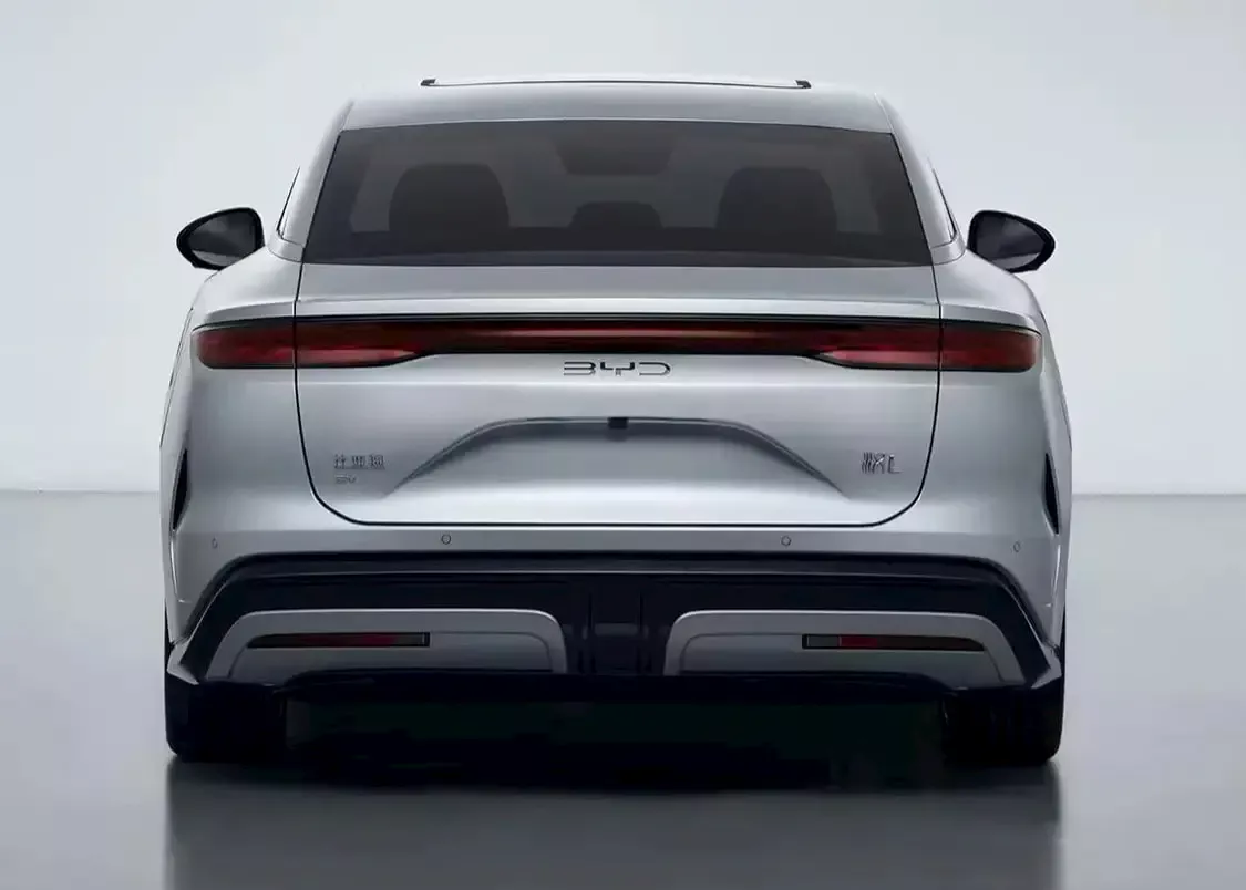 The exterior of BYD's new electric car
