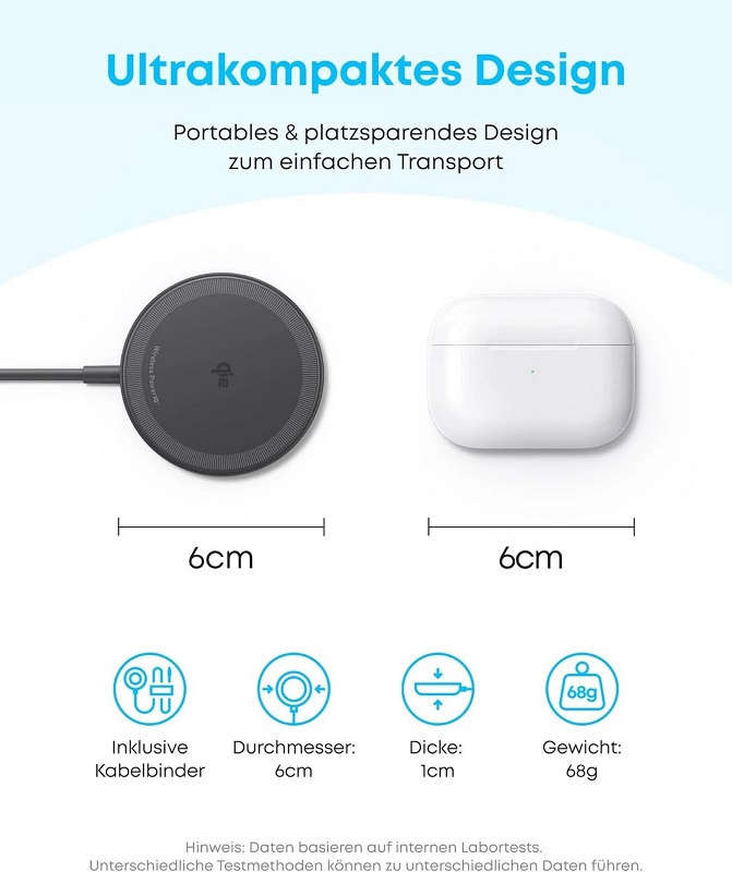Zolo Wireless Charger on a table