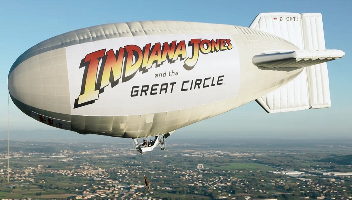 Bethesda didn't skimp on the blimp: the original Indiana Jones and the Great Circle ad campaign is running in Europe